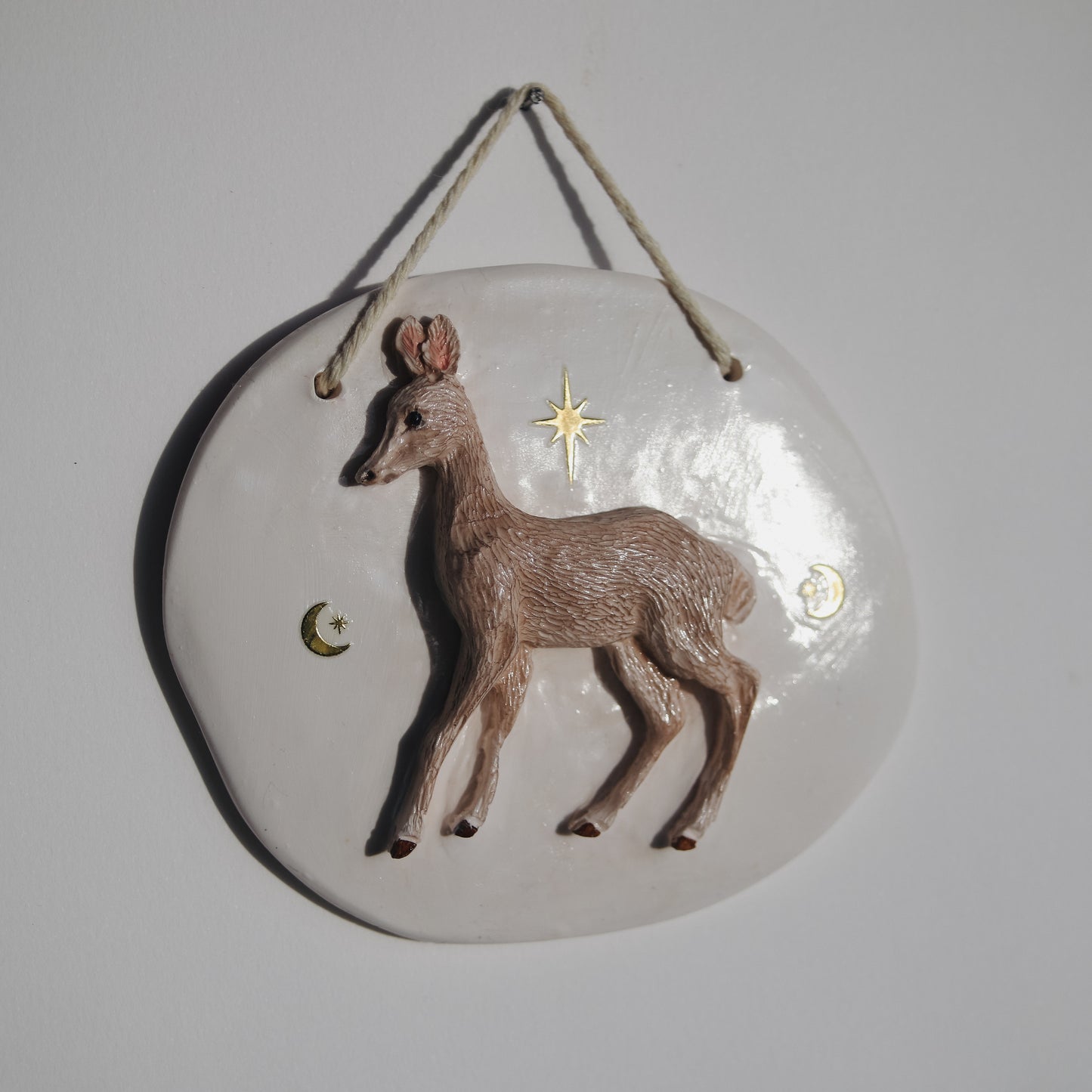 Celestial Fawn Wall Plaque