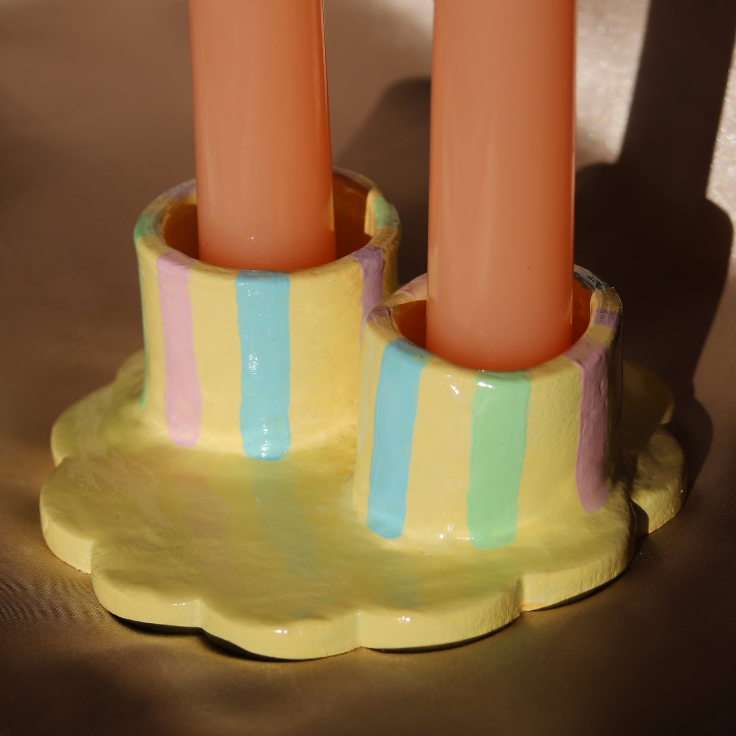 Scalloped Candlestick Holder