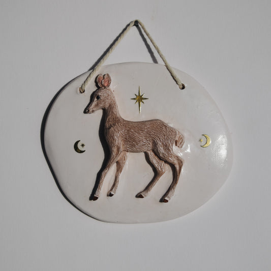 Celestial Fawn Wall Plaque